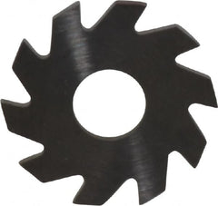 RobbJack - 3/4" Diam x 0.051" Blade Thickness x 1/4" Arbor Hole Diam, 10 Tooth Slitting and Slotting Saw - Arbor Connection, Right Hand, Uncoated, Solid Carbide, Concave Ground - Benchmark Tooling