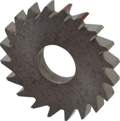 RobbJack - 3/4" Diam x 0.0937" Blade Thickness x 1/4" Arbor Hole Diam, 20 Tooth Slitting and Slotting Saw - Arbor Connection, Right Hand, Uncoated, Solid Carbide, Concave Ground - Benchmark Tooling