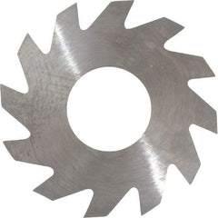 RobbJack - 1" Diam x 0.025" Blade Thickness x 3/8" Arbor Hole Diam, 12 Tooth Slitting and Slotting Saw - Arbor Connection, Right Hand, Uncoated, Solid Carbide, Concave Ground - Benchmark Tooling