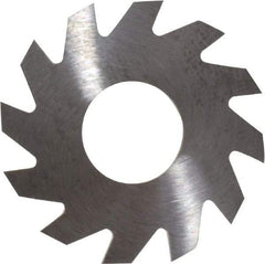 RobbJack - 1" Diam x 1/16" Blade Thickness x 3/8" Arbor Hole Diam, 12 Tooth Slitting and Slotting Saw - Arbor Connection, Right Hand, Uncoated, Solid Carbide, Concave Ground - Benchmark Tooling