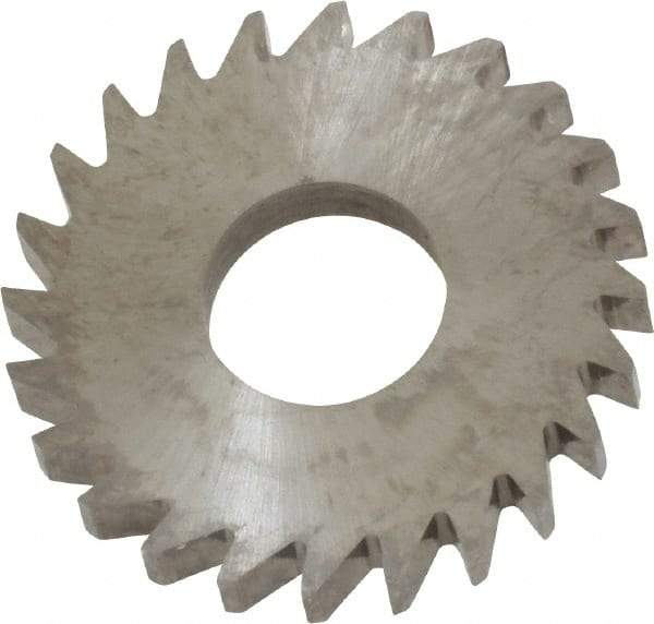 RobbJack - 1" Diam x 1/8" Blade Thickness x 3/8" Arbor Hole Diam, 24 Tooth Slitting and Slotting Saw - Arbor Connection, Right Hand, Uncoated, Solid Carbide, Concave Ground - Benchmark Tooling