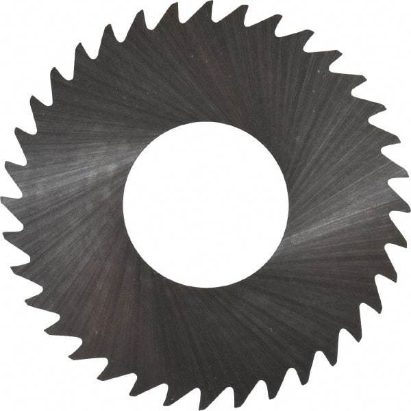 RobbJack - 1-1/4" Diam x 0.004" Blade Thickness x 1/2" Arbor Hole Diam, 36 Tooth Slitting and Slotting Saw - Arbor Connection, Right Hand, Uncoated, Solid Carbide, Concave Ground - Benchmark Tooling