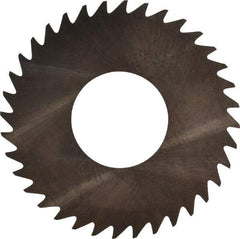 RobbJack - 1-1/4" Diam x 0.006" Blade Thickness x 1/2" Arbor Hole Diam, 36 Tooth Slitting and Slotting Saw - Arbor Connection, Right Hand, Uncoated, Solid Carbide, Concave Ground - Benchmark Tooling