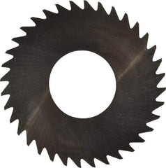 RobbJack - 1-1/4" Diam x 0.008" Blade Thickness x 1/2" Arbor Hole Diam, 36 Tooth Slitting and Slotting Saw - Arbor Connection, Right Hand, Uncoated, Solid Carbide, Concave Ground - Benchmark Tooling