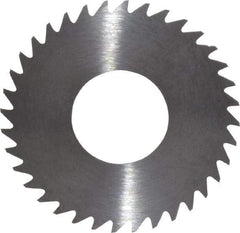 RobbJack - 1-1/4" Diam x 0.012" Blade Thickness x 1/2" Arbor Hole Diam, 36 Tooth Slitting and Slotting Saw - Arbor Connection, Right Hand, Uncoated, Solid Carbide, Concave Ground - Benchmark Tooling