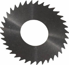 RobbJack - 1-1/4" Diam x 0.014" Blade Thickness x 1/2" Arbor Hole Diam, 36 Tooth Slitting and Slotting Saw - Arbor Connection, Right Hand, Uncoated, Solid Carbide, Concave Ground - Benchmark Tooling