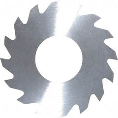 RobbJack - 1-1/4" Diam x 0.0312" Blade Thickness x 1/2" Arbor Hole Diam, 16 Tooth Slitting and Slotting Saw - Arbor Connection, Right Hand, Uncoated, Solid Carbide, Concave Ground - Benchmark Tooling