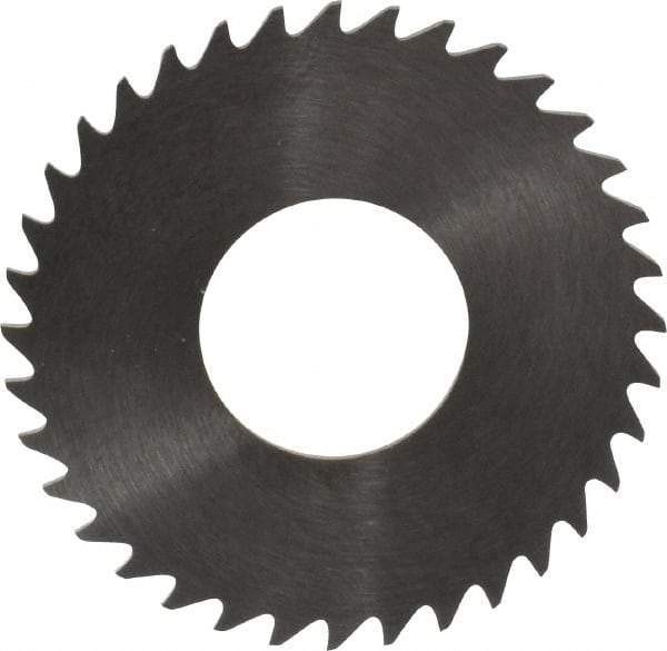 RobbJack - 1-1/4" Diam x 0.0312" Blade Thickness x 1/2" Arbor Hole Diam, 36 Tooth Slitting and Slotting Saw - Arbor Connection, Right Hand, Uncoated, Solid Carbide, Concave Ground - Benchmark Tooling