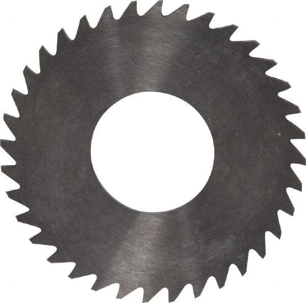 RobbJack - 1-1/4" Diam x 0.04" Blade Thickness x 1/2" Arbor Hole Diam, 36 Tooth Slitting and Slotting Saw - Arbor Connection, Right Hand, Uncoated, Solid Carbide, Concave Ground - Benchmark Tooling