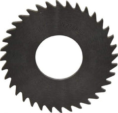 RobbJack - 1-1/4" Diam x 0.0468" Blade Thickness x 1/2" Arbor Hole Diam, 36 Tooth Slitting and Slotting Saw - Arbor Connection, Right Hand, Uncoated, Solid Carbide, Concave Ground - Benchmark Tooling