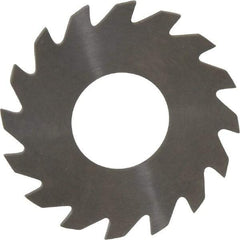 RobbJack - 1-1/4" Diam x 0.051" Blade Thickness x 1/2" Arbor Hole Diam, 16 Tooth Slitting and Slotting Saw - Arbor Connection, Right Hand, Uncoated, Solid Carbide, Concave Ground - Benchmark Tooling