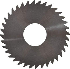 RobbJack - 1-1/2" Diam x 1/16" Blade Thickness x 1/2" Arbor Hole Diam, 36 Tooth Slitting and Slotting Saw - Arbor Connection, Right Hand, Uncoated, Solid Carbide, Concave Ground - Benchmark Tooling