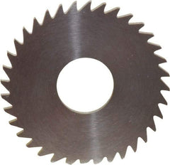 RobbJack - 1-1/2" Diam x 0.0781" Blade Thickness x 1/2" Arbor Hole Diam, 36 Tooth Slitting and Slotting Saw - Arbor Connection, Right Hand, Uncoated, Solid Carbide, Concave Ground - Benchmark Tooling