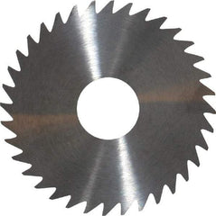 RobbJack - 1-3/4" Diam x 0.02" Blade Thickness x 1/2" Arbor Hole Diam, 36 Tooth Slitting and Slotting Saw - Arbor Connection, Right Hand, Uncoated, Solid Carbide, Concave Ground - Benchmark Tooling