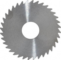 RobbJack - 1-3/4" Diam x 0.0312" Blade Thickness x 1/2" Arbor Hole Diam, 36 Tooth Slitting and Slotting Saw - Arbor Connection, Right Hand, Uncoated, Solid Carbide, Concave Ground - Benchmark Tooling