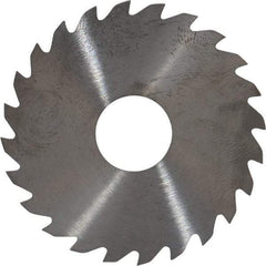 RobbJack - 1-3/4" Diam x 0.04" Blade Thickness x 1/2" Arbor Hole Diam, 24 Tooth Slitting and Slotting Saw - Arbor Connection, Right Hand, Uncoated, Solid Carbide, Concave Ground - Benchmark Tooling