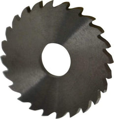 RobbJack - 1-3/4" Diam x 1/8" Blade Thickness x 1/2" Arbor Hole Diam, 24 Tooth Slitting and Slotting Saw - Arbor Connection, Right Hand, Uncoated, Solid Carbide, Concave Ground - Benchmark Tooling