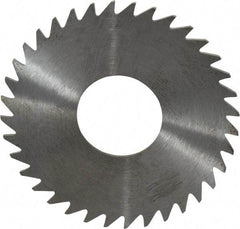 RobbJack - 1-3/4" Diam x 0.0312" Blade Thickness x 5/8" Arbor Hole Diam, 36 Tooth Slitting and Slotting Saw - Arbor Connection, Right Hand, Uncoated, Solid Carbide, Concave Ground - Benchmark Tooling