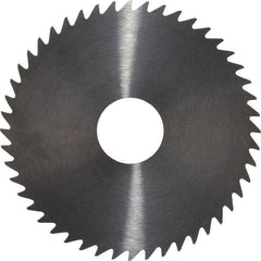 RobbJack - 2" Diam x 0.0156" Blade Thickness x 1/2" Arbor Hole Diam, 48 Tooth Slitting and Slotting Saw - Arbor Connection, Right Hand, Uncoated, Solid Carbide, Concave Ground - Benchmark Tooling