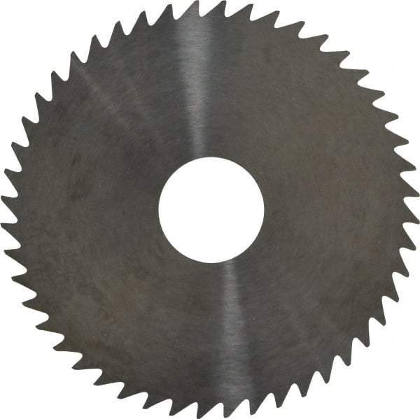 RobbJack - 2" Diam x 0.02" Blade Thickness x 1/2" Arbor Hole Diam, 48 Tooth Slitting and Slotting Saw - Arbor Connection, Right Hand, Uncoated, Solid Carbide, Concave Ground - Benchmark Tooling