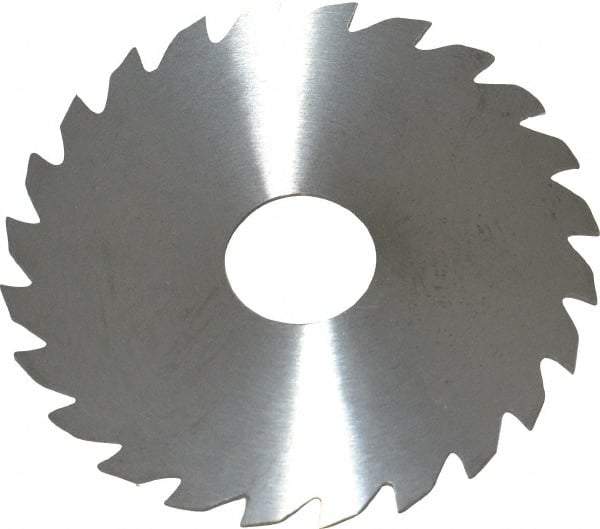 RobbJack - 2" Diam x 0.0312" Blade Thickness x 1/2" Arbor Hole Diam, 24 Tooth Slitting and Slotting Saw - Arbor Connection, Right Hand, Uncoated, Solid Carbide, Concave Ground - Benchmark Tooling