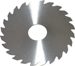 RobbJack - 2" Diam x 0.0312" Blade Thickness x 1/2" Arbor Hole Diam, 24 Tooth Slitting and Slotting Saw - Arbor Connection, Right Hand, Uncoated, Solid Carbide, Concave Ground - Benchmark Tooling