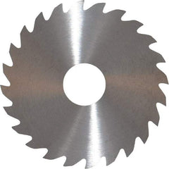 RobbJack - 2" Diam x 0.04" Blade Thickness x 1/2" Arbor Hole Diam, 24 Tooth Slitting and Slotting Saw - Arbor Connection, Right Hand, Uncoated, Solid Carbide, Concave Ground - Benchmark Tooling