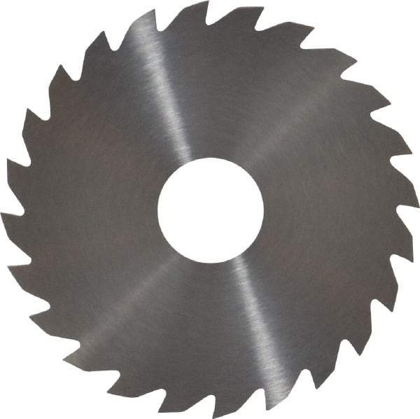 RobbJack - 2" Diam x 0.0468" Blade Thickness x 1/2" Arbor Hole Diam, 24 Tooth Slitting and Slotting Saw - Arbor Connection, Right Hand, Uncoated, Solid Carbide, Concave Ground - Benchmark Tooling