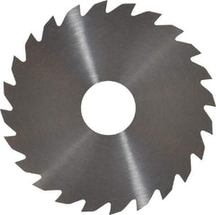 RobbJack - 2" Diam x 0.0468" Blade Thickness x 1/2" Arbor Hole Diam, 24 Tooth Slitting and Slotting Saw - Arbor Connection, Right Hand, Uncoated, Solid Carbide, Concave Ground - Benchmark Tooling