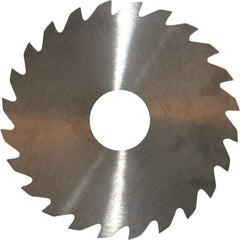 RobbJack - 2" Diam x 0.051" Blade Thickness x 1/2" Arbor Hole Diam, 24 Tooth Slitting and Slotting Saw - Arbor Connection, Right Hand, Uncoated, Solid Carbide, Concave Ground - Benchmark Tooling