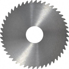 RobbJack - 2" Diam x 0.0781" Blade Thickness x 1/2" Arbor Hole Diam, 48 Tooth Slitting and Slotting Saw - Arbor Connection, Right Hand, Uncoated, Solid Carbide, Concave Ground - Benchmark Tooling