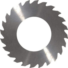 RobbJack - 2" Diam x 1/16" Blade Thickness x 1" Arbor Hole Diam, 24 Tooth Slitting and Slotting Saw - Arbor Connection, Right Hand, Uncoated, Solid Carbide, Concave Ground - Benchmark Tooling