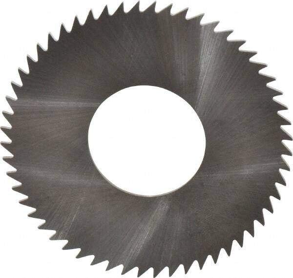 RobbJack - 2-1/2" Diam x 0.0468" Blade Thickness x 1" Arbor Hole Diam, 56 Tooth Slitting and Slotting Saw - Arbor Connection, Right Hand, Uncoated, Solid Carbide, Concave Ground - Benchmark Tooling