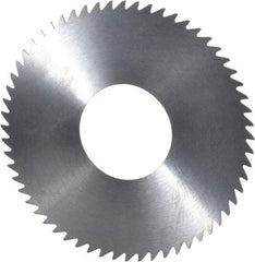 RobbJack - 2-3/4" Diam x 0.023" Blade Thickness x 1" Arbor Hole Diam, 60 Tooth Slitting and Slotting Saw - Arbor Connection, Right Hand, Uncoated, Solid Carbide, Concave Ground - Benchmark Tooling