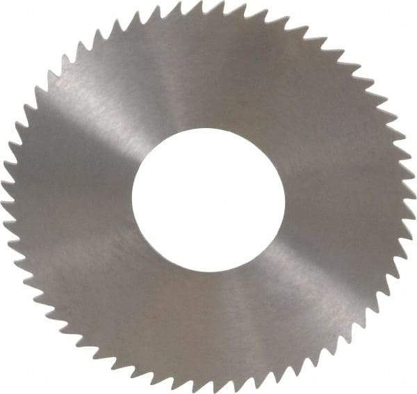 RobbJack - 2-3/4" Diam x 0.0468" Blade Thickness x 1" Arbor Hole Diam, 60 Tooth Slitting and Slotting Saw - Arbor Connection, Right Hand, Uncoated, Solid Carbide, Concave Ground - Benchmark Tooling