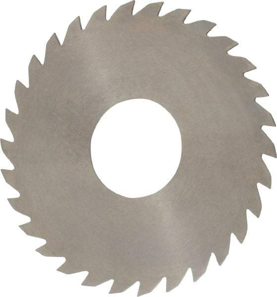 RobbJack - 3" Diam x 0.0468" Blade Thickness x 1" Arbor Hole Diam, 30 Tooth Slitting and Slotting Saw - Arbor Connection, Right Hand, Uncoated, Solid Carbide, Concave Ground - Benchmark Tooling