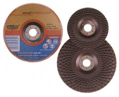 Value Collection - 5" 60 Grit Aluminum Oxide Cutoff Wheel - 0.04" Thick, 7/8" Arbor, 12,220 Max RPM - Benchmark Tooling