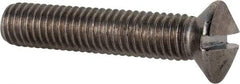 Value Collection - M8x1.25 Metric Coarse, 40mm OAL Slotted Drive Machine Screw - Oval Head, Grade 18-8 & A2 Stainless Steel, Uncoated, Without Washer - Benchmark Tooling