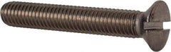 Value Collection - M8x1.25 Metric Coarse, 50mm OAL Slotted Drive Machine Screw - Oval Head, Grade 18-8 & A2 Stainless Steel, Uncoated, Without Washer - Benchmark Tooling