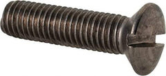 Value Collection - M10x1.50 Metric Coarse, 40mm OAL Slotted Drive Machine Screw - Oval Head, Grade 18-8 & A2 Stainless Steel, Uncoated, Without Washer - Benchmark Tooling