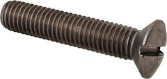Value Collection - M10x1.50 Metric Coarse, 50mm OAL Slotted Drive Machine Screw - Oval Head, Grade 18-8 & A2 Stainless Steel, Uncoated, Without Washer - Benchmark Tooling