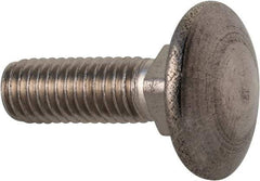 Value Collection - M5x0.8 16mm Length Under Head, Standard Square Neck, Carriage Bolt - Austenitic Grade A2 Stainless Steel, - Benchmark Tooling