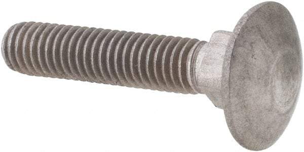 Value Collection - M5x0.8 25mm Length Under Head, Standard Square Neck, Carriage Bolt - Austenitic Grade A2 Stainless Steel, - Benchmark Tooling