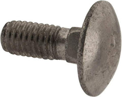 Value Collection - M6x1 16mm Length Under Head, Standard Square Neck, Carriage Bolt - Austenitic Grade A2 Stainless Steel, - Benchmark Tooling