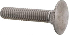 Value Collection - M6x1 30mm Length Under Head, Standard Square Neck, Carriage Bolt - Austenitic Grade A2 Stainless Steel, - Benchmark Tooling