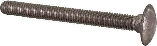 Value Collection - M6x1 60mm Length Under Head, Standard Square Neck, Carriage Bolt - Austenitic Grade A2 Stainless Steel, - Benchmark Tooling