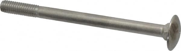 Value Collection - M6x1 80mm Length Under Head, Standard Square Neck, Carriage Bolt - Austenitic Grade A2 Stainless Steel, - Benchmark Tooling