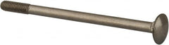 Value Collection - M6x1 100mm Length Under Head, Standard Square Neck, Carriage Bolt - Austenitic Grade A2 Stainless Steel, - Benchmark Tooling