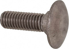 Value Collection - M8x1.25 25mm Length Under Head, Standard Square Neck, Carriage Bolt - Austenitic Grade A2 Stainless Steel, - Benchmark Tooling