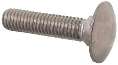 Value Collection - M8x1.25 35mm Length Under Head, Standard Square Neck, Carriage Bolt - Austenitic Grade A2 Stainless Steel, - Benchmark Tooling